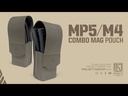 P7 Double Stack MP5/M4 Mag Pouch w/ Removable Flap